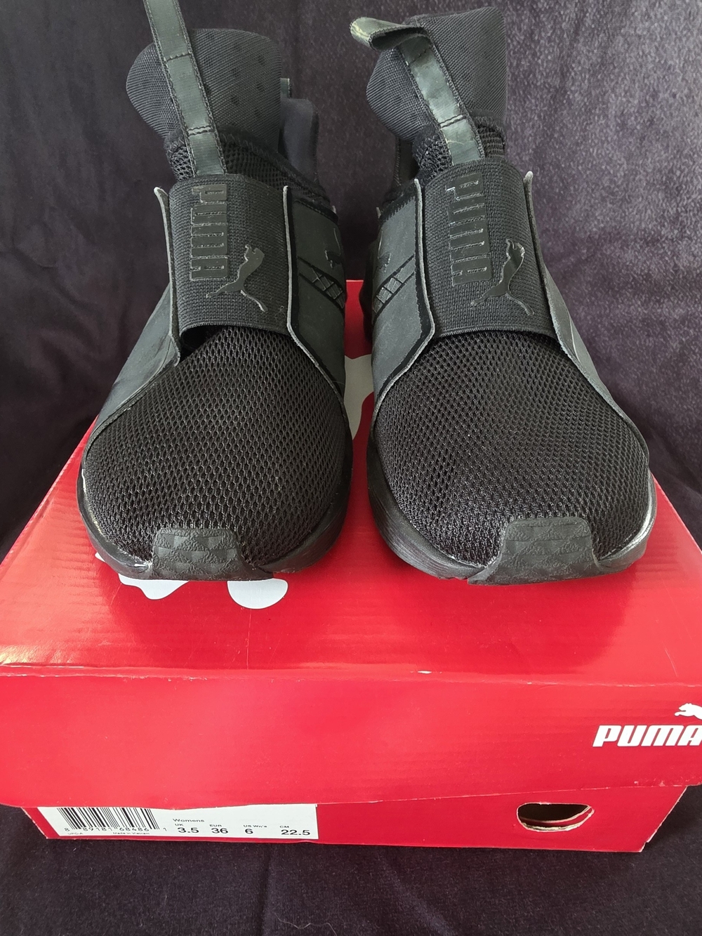 Puma Women's Black Slip-On Athletic Sneakers